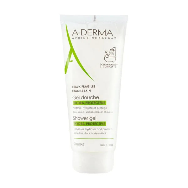 A-DERMA LES INDISPENSABLES - Gel Douche Hydra-Protecteur - Visage, Corps et Cheveux - Peaux Fragiles, 200ml