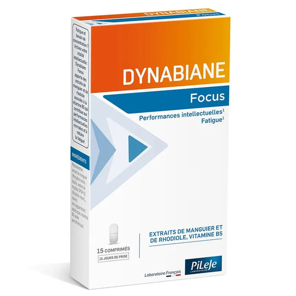 PILEJE DYNABIANE - Focus - Performances intellectuelles & Fatigue, 15 comprimés