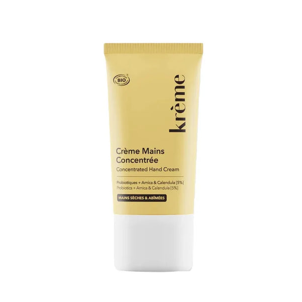 KRÈME Crème Mains Concentrée Bio - Mains Sèches et Abîmées, 40ml