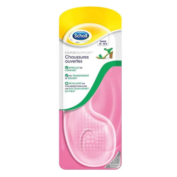 SCHOLL EXPERTSUPPORT - Semelles Chaussures Ouvertes et Sandales - Pointure 35-40,5
