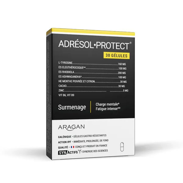 ARAGAN SYNACTIFS - AdrésolProtect - Surmenage et Stress, 30 Gélules