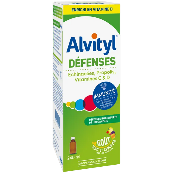 ALVITYL DEFENSES - Sirop Vitaminé à la Propolis, 240ml