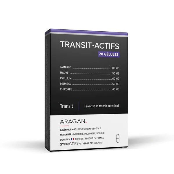 ARAGAN SYNACTIFS - TRANSITACTIFS® - Transit Intestinal, 20 gélules
