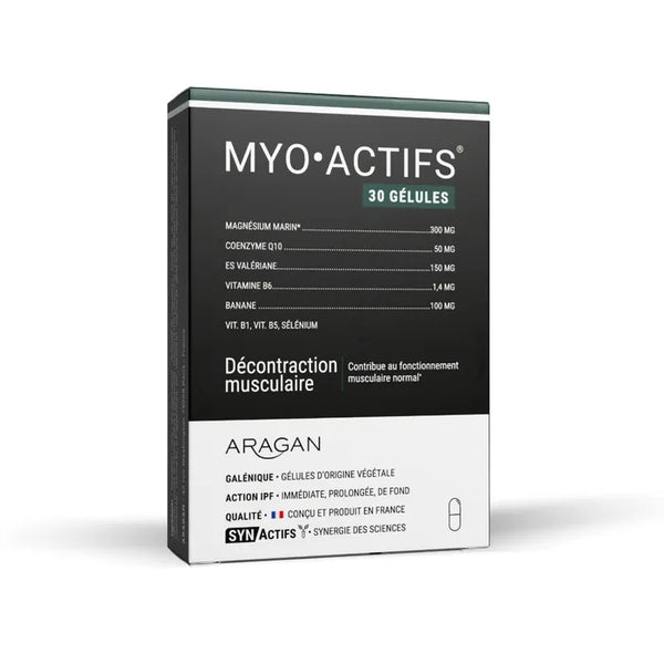 ARAGAN SYNACTIFS - MYOActifs - Décontraction Musculaire, 30 Gélules