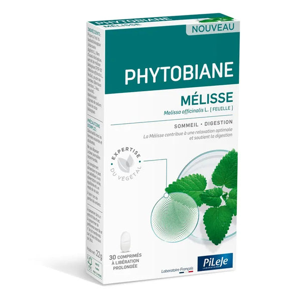 PILEJE PHYTOBIANE - Mélisse - Sommeil & Digestion, 30 comprimés