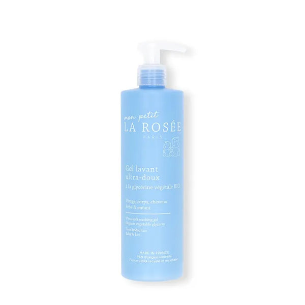 LA ROSÉE MON PETIT - Gel Lavant Ultra-Doux Bébé et Enfant Bio - Visage, Corps et Cheveux - Peaux Sensibles, 400ml