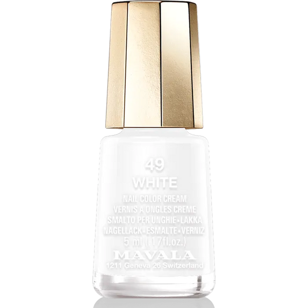 MAVALA MINI COLOR - 49 WHITE - Vernis à Ongles Crème, 5ml