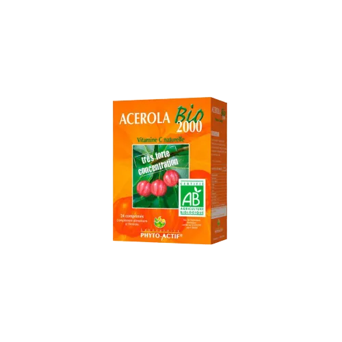 PHYTO-ACTIF Acérola Bio 2000, 24 comprimés