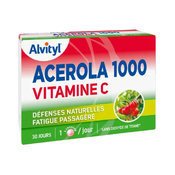 ALVITYL ACEROLA 1000 - Vitamine C, 30 comprimés