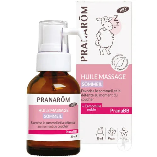 PRANAROM PRANABB - Huile de Massage Sommeil Bio, 30ml