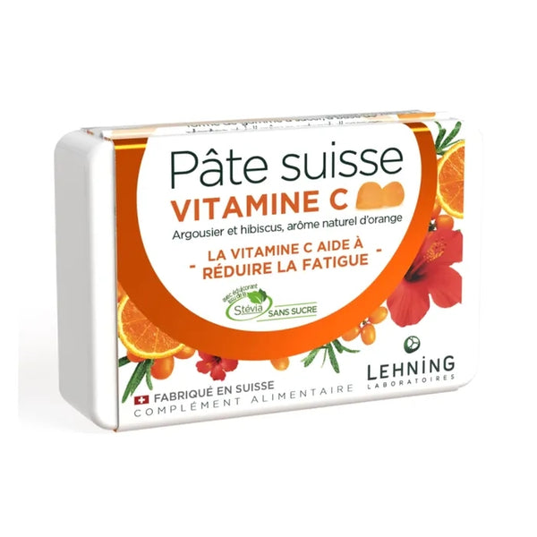 LEHNING Pâte Suisse Vitamine C, 40 gommes à sucer