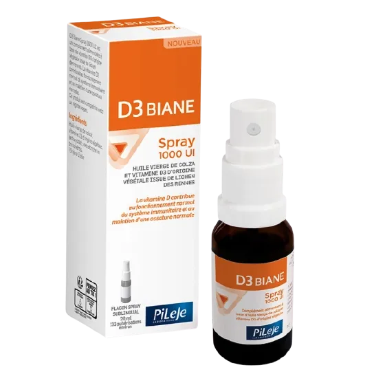 PILEJE Vitamine D, D3 Biane 1000UI Spray, 20 ml