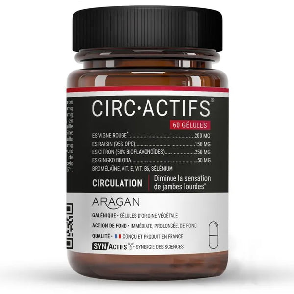 ARAGAN SYNACTIFS - CIRCActifs - Circulation et Jambes Lourdes, 60 Gélules