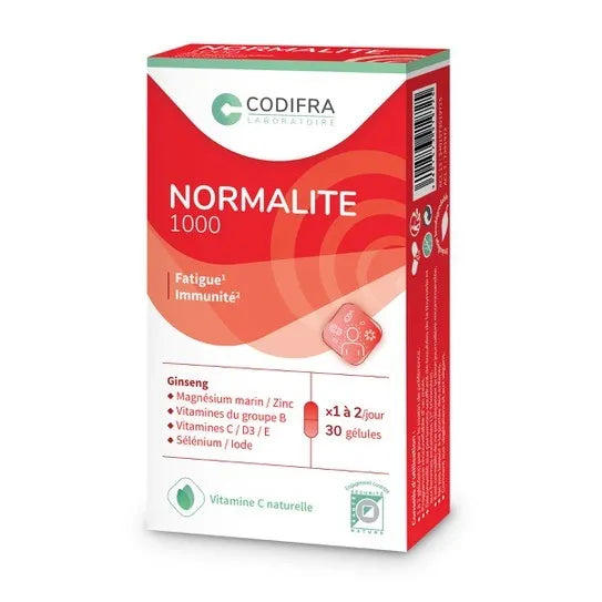 CODIFRA NORMALITE 1000 - Tonus et Immunité, 30 gélules