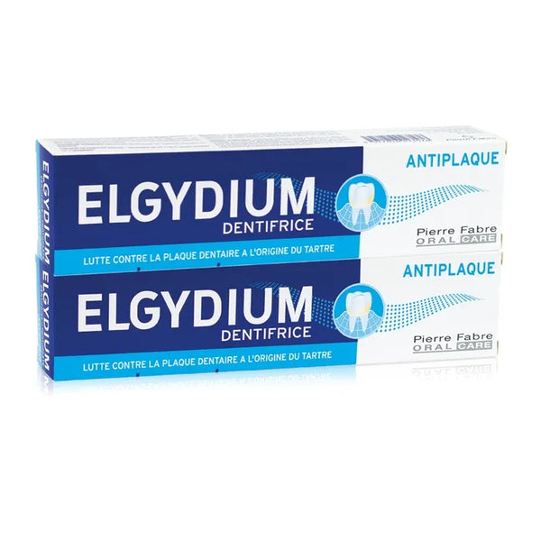 ELGYDIUM ANTI-PLAQUE - Dentifrice Anti-Plaque Dentaire, 2x75ml