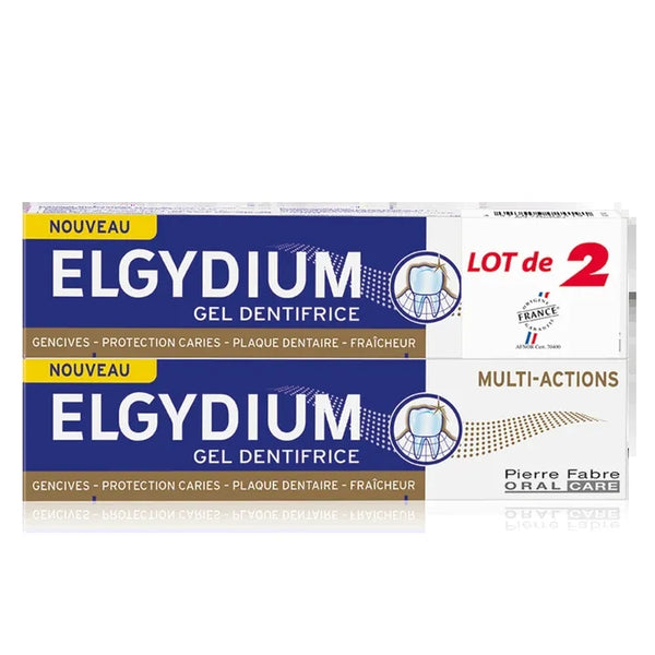 ELGYDIUM MULTI-ACTIONS - Gel Dentifrice, 2x75ml