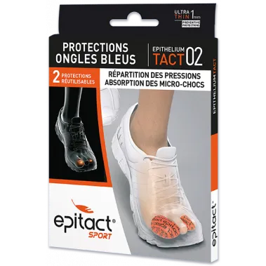 EPITACT SPORT - Protections Ongles Bleus - Taille M, 2 Unités