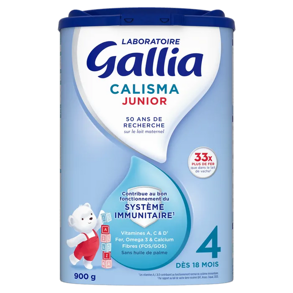 GALLIA CALISMA JUNIOR - Lait en Poudre - Dès 18 mois, 900g