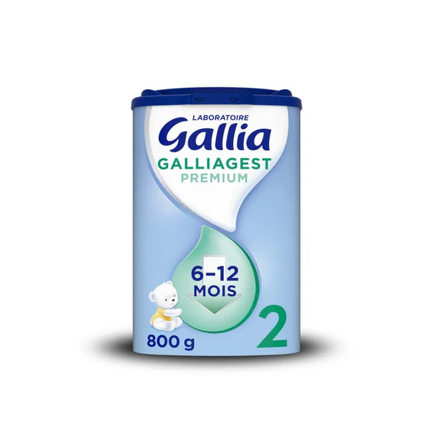 GALLIA GALLIAGEST PREMIUM - Lait en Poudre 2ème Âge - De 6 à 12 mois, 800g