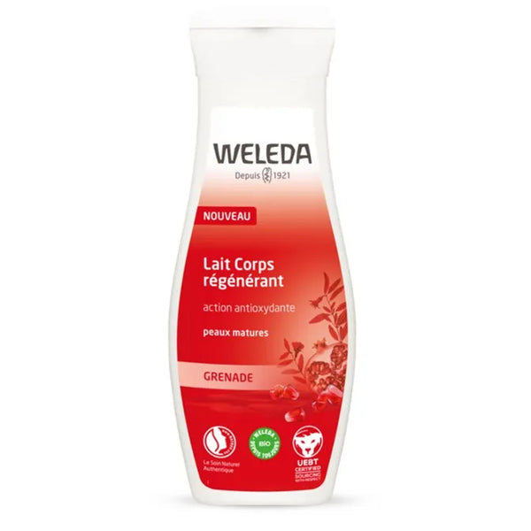 WELEDA GRENADE - Lait Corps Régénérant Bio - Peaux Matures, 200ml