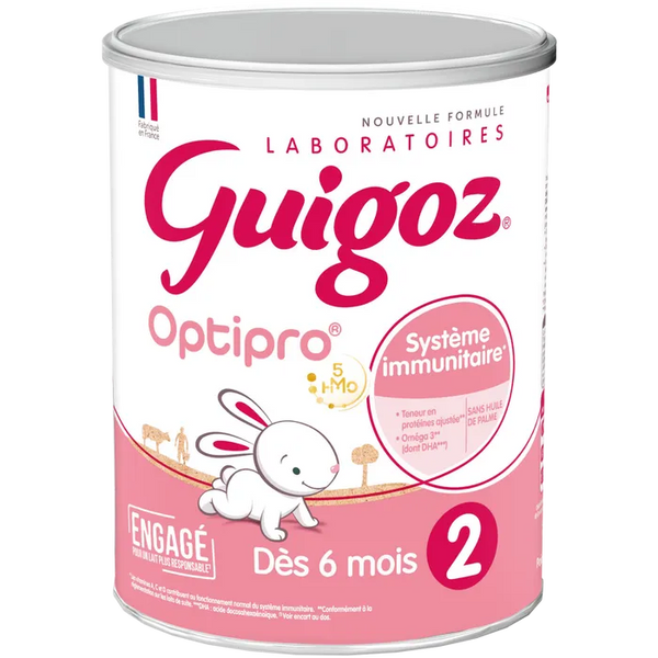 GUIGOZ OPTIPRO - Lait en Poudre 2ème Âge Nouvelle Formule - Dès 6 mois, 780g