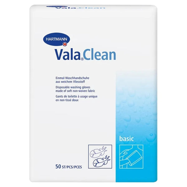 HARTMANN ValaClean Gants de Toilette Usage Unique, 50 Gants de Toilette