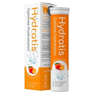 HYDRATIS Hydratation - Pêche - 20 pastilles effervescentes