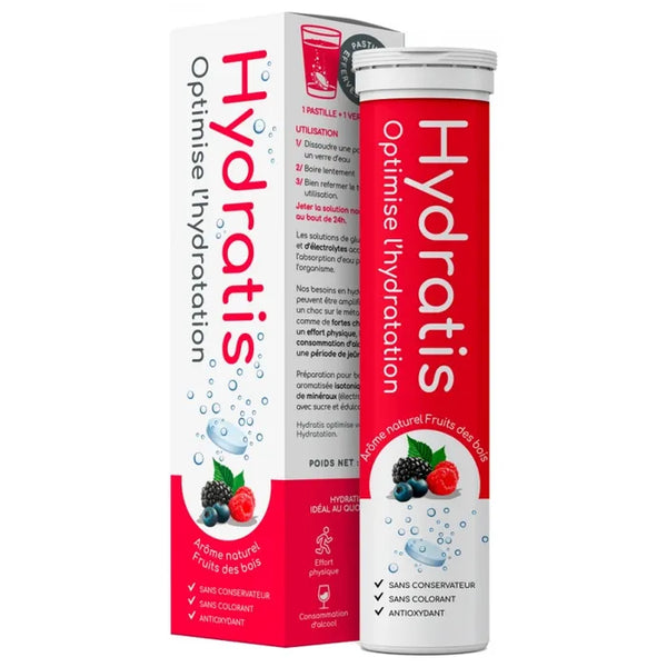 HYDRATIS Hydratation - Fruits des bois - 20 pastilles effervescentes