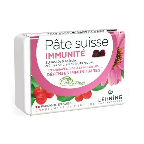 LEHNING Pâte Suisse Immunité, 40 gommes à sucer
