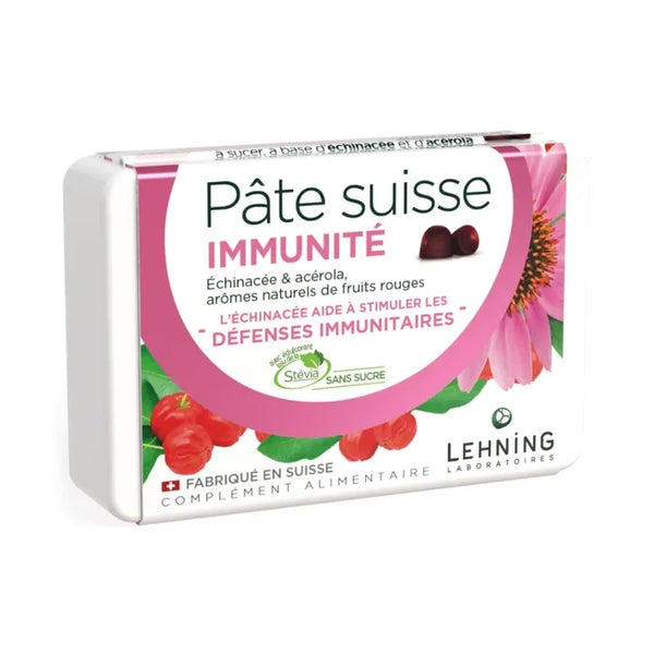 LEHNING Pâte Suisse Immunité, 40 gommes à sucer
