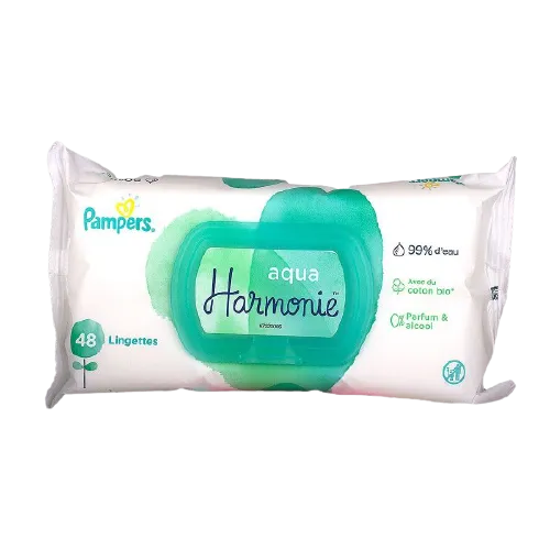 PAMPERS Lingettes Bébé Aqua Harmonie, 48 lingettes
