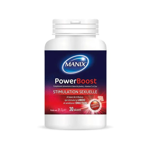 MANIX POWERBOOST - Complément Alimentaire Stimulations Sexuelle, 30 Gélules