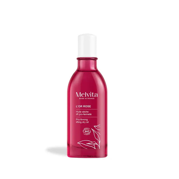 MELVITA L'OR ROSE - Huile Sèche Lift Pro-Fermeté Bio - Corps - Tous Types de Peaux, 50ml
