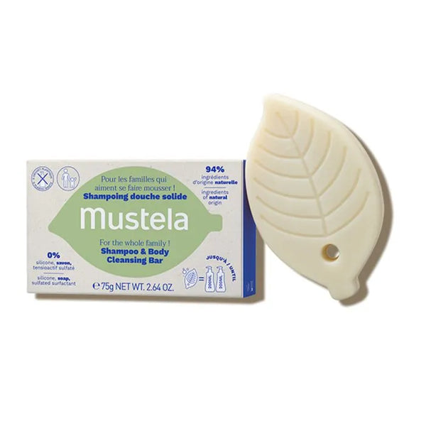 MUSTELA BEBE - Shampoing Douche Solide - Dès 3 ans, 75g