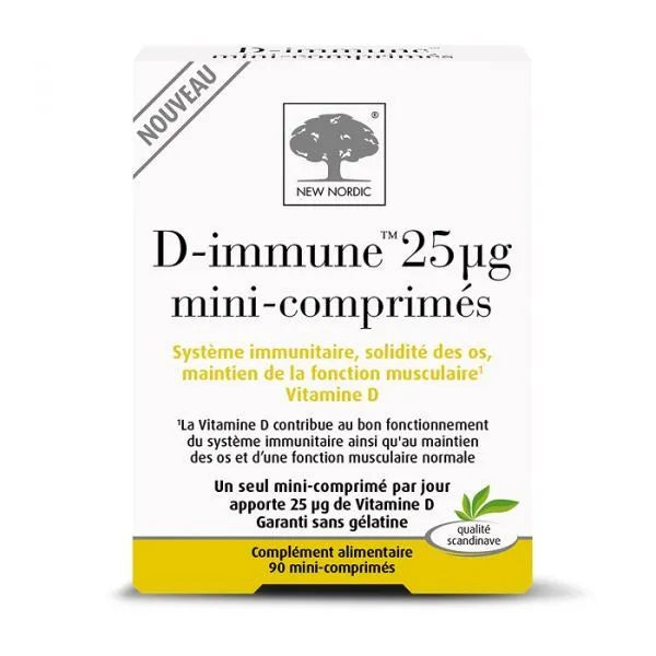 NEW NORDIC D-Immune 25µg, 90 Mini-Comprimés