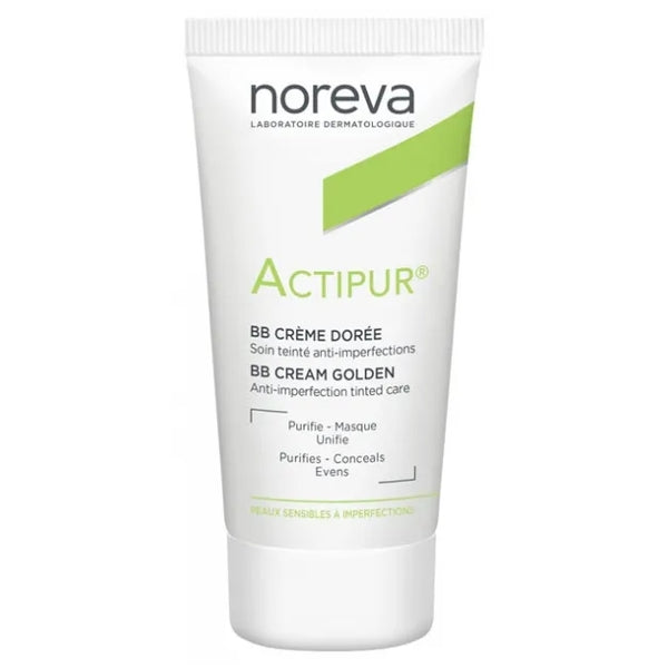 NOREVA COFFRET - Actipur - BB Crème Dorée 30ml + Gel Dermo-Nettoyant 100ml Offert