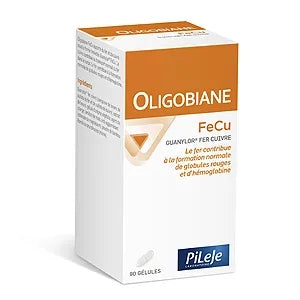 PILEJE Oligobiane FeCu, 90 gélules