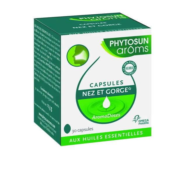 PHYTOSUN AROMS AROMADOSES - Nez et Gorge, 30 capsules
