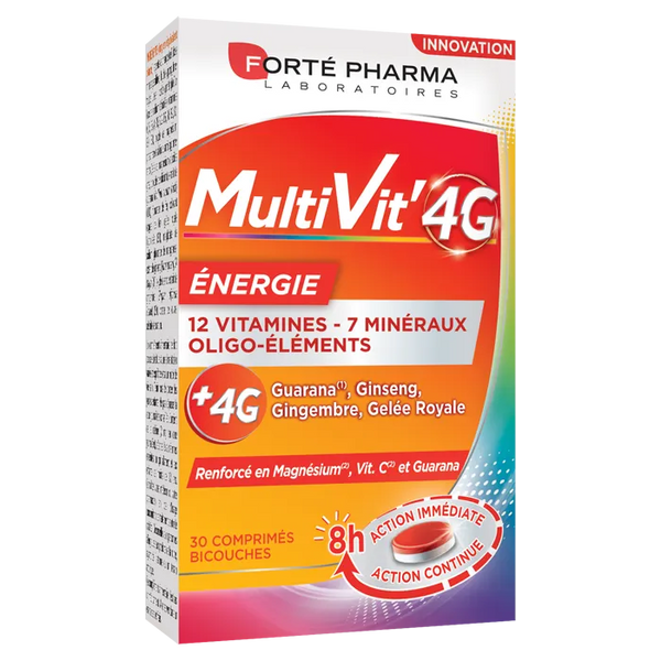 FORTE PHARMA Multivit’4G Énergie, 30 comprimés
