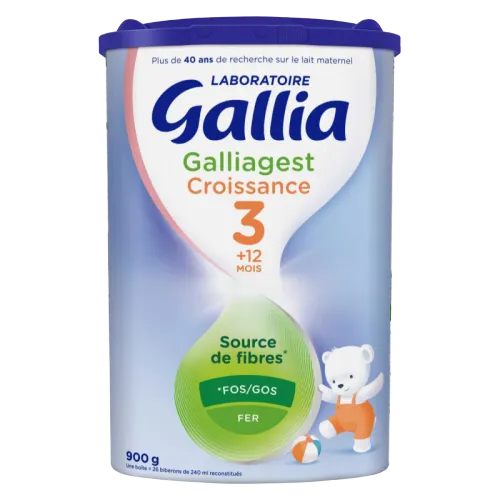 GALLIA GALLIAGEST CROISSANCE - Lait de Croissance 3ème Âge - 12 mois et plus, 800g