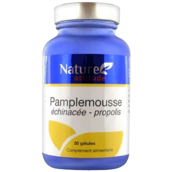 NATURE ATTITUDE Pamplemousse Échinacée Propolis, 30 gélules