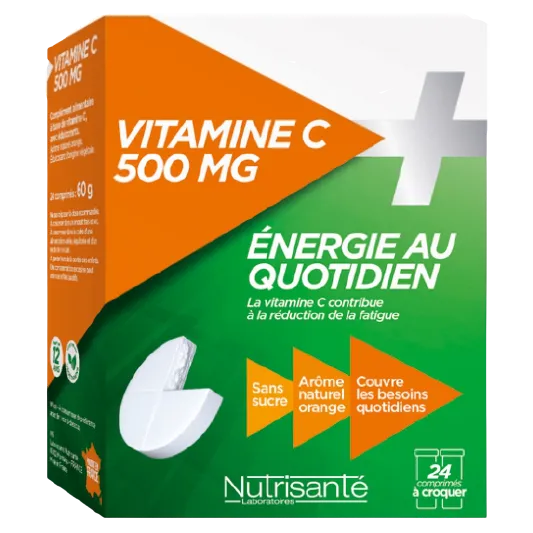 NUTRISANTE Vitamine C a Croquer 500 mg, 24 comprimés