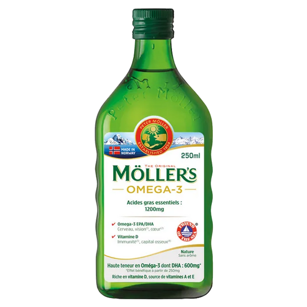 PHARM'UP MÖLLER'S OMEGA-3 - Huile de Foie de Morue Sans Arôme, 250ml