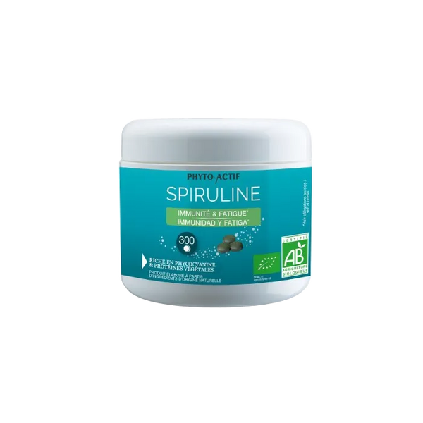 PHYTO-ACTIF Spiruline Ecocert, 300 comprimés