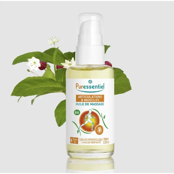 PURESSENTIEL Effort musculaire - Huile de massage bio, 100ml