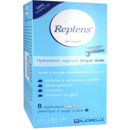REPLENS Gel vaginal, 8 applicateurs