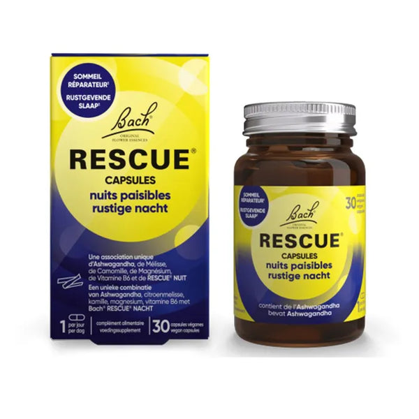 RESCUE RESCUE CAPSULES - Nuits Paisibles, 30 capsules