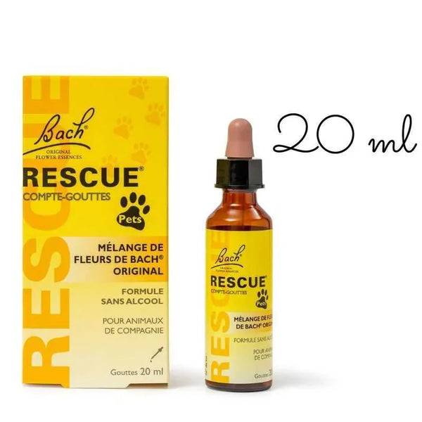 RESCUE Rescue Pets Compte-Gouttes - Mélange de Fleurs de Bach, 20ml