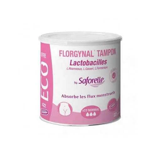 SAFORELLE Florgynal Tampon Probiotique Normal, 22 Unités