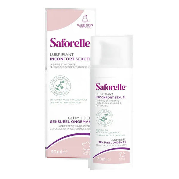 SAFORELLE Lubrifiant Inconfort Sexuel - Muqueuses Sensibles ou Sèches, 30ml